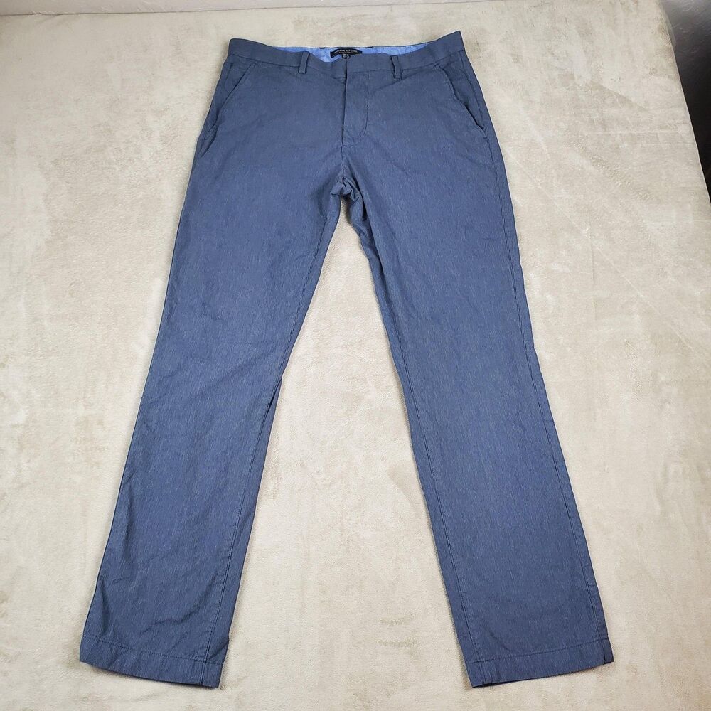 Banana Republic Kentfield Pants Mens 32x32 Blue Gray 100% Cotton Chino